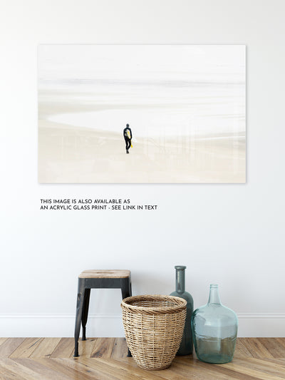 Surfer No 3 - Acrylic glass wall art by Cattie Coyle Photography in entryway