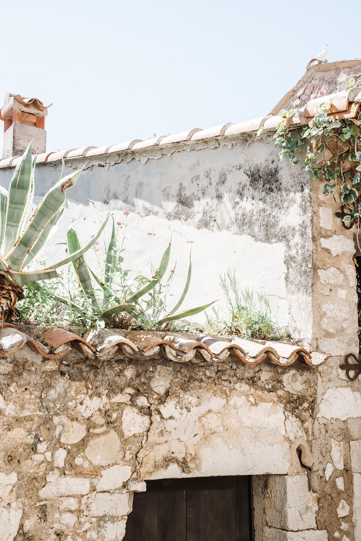 Eze Village in France art print by Cattie Coyle Photography