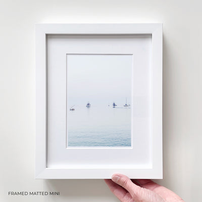 Framed boats wall art by Cattie Coyle Photography