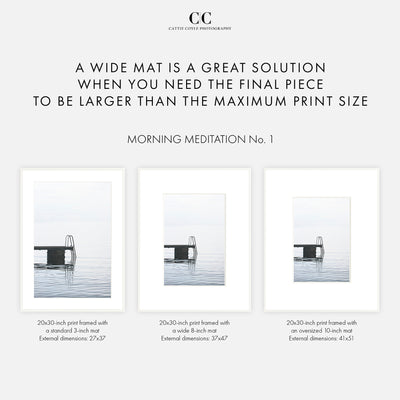 Morning Meditation - Calming art print by Cattie Coyle Photography with different mat widths