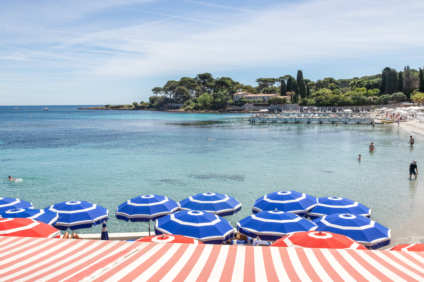 Plage de la Garoupe - French Riviera beach wall decor by Cattie Coyle Photography