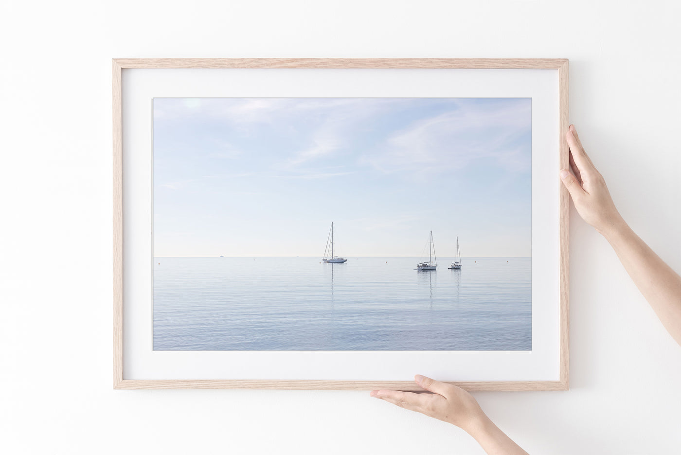 Boats No 6 - Peaceful art print by Cattie Coyle Photography