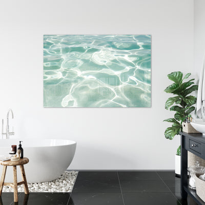 Caribbean Sea - Acrylic glass print by Cattie Coyle Photography in bathroom