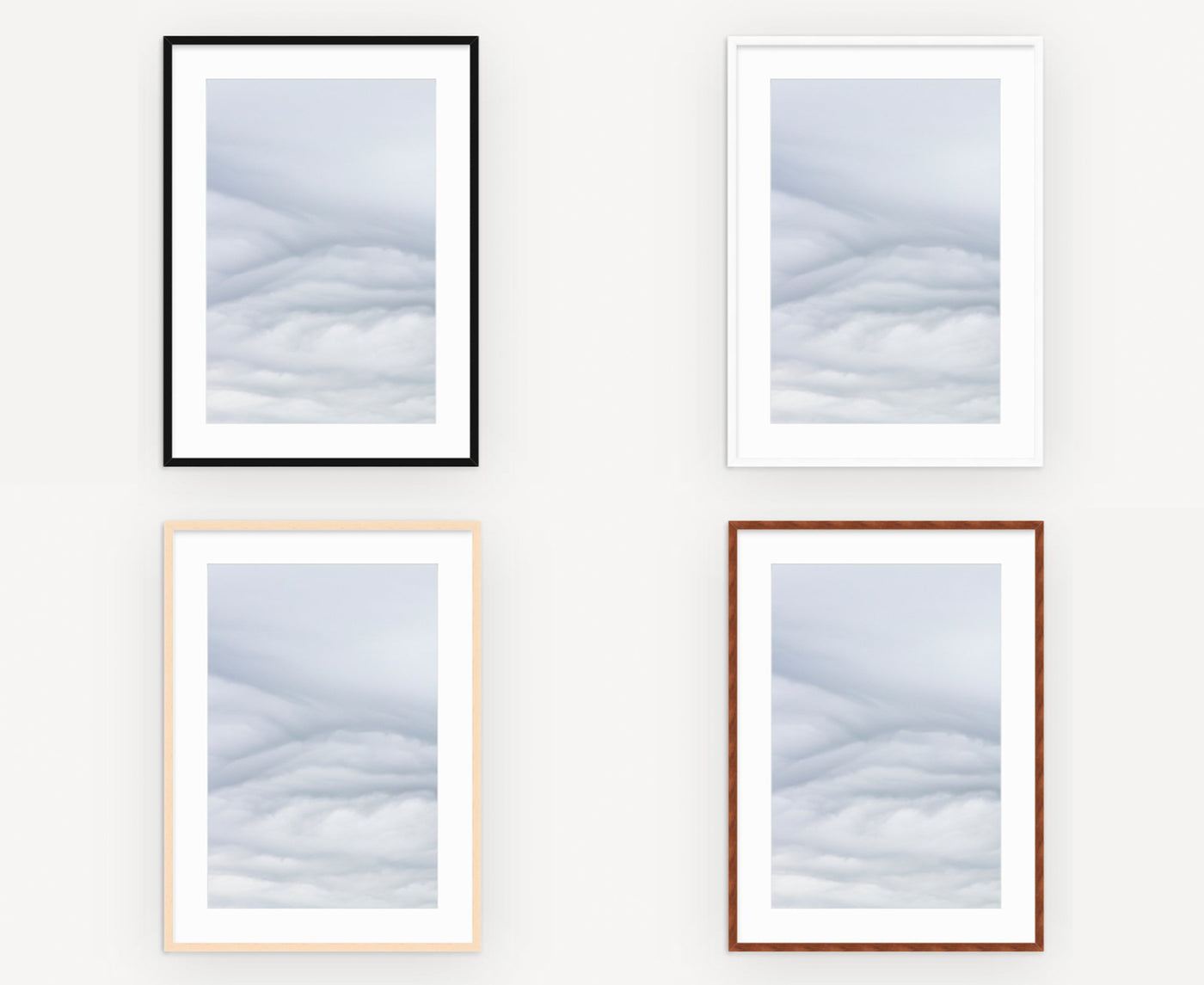 Framed abstract cloud art prints by Cattie Coyle Photography