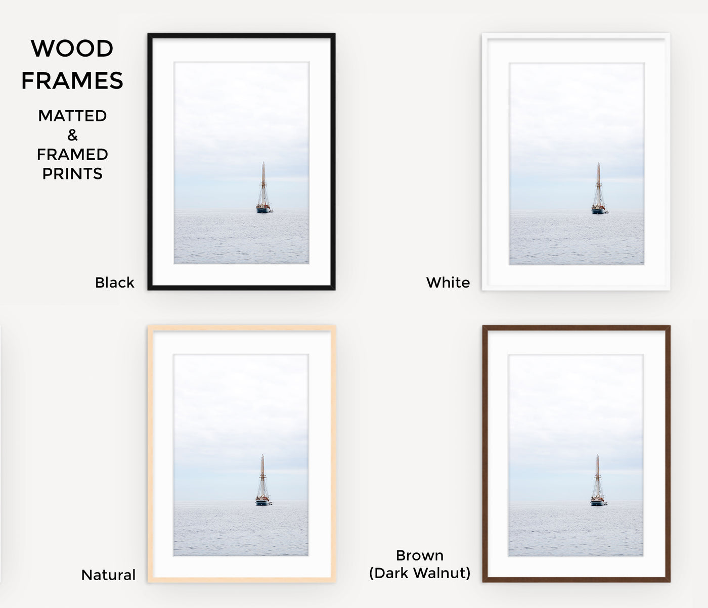 Framed nautical art prints by Cattie Coyle Photography