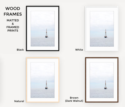 Framed nautical art prints by Cattie Coyle Photography