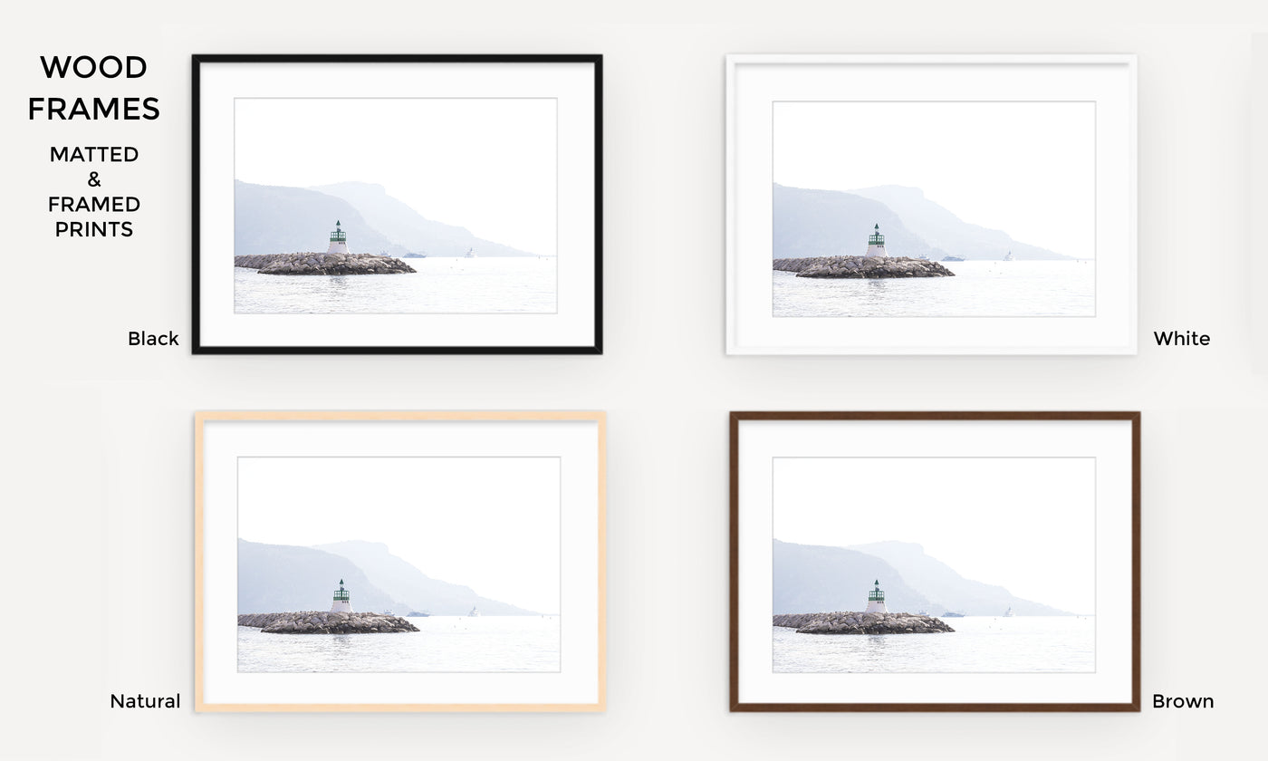 Framed seascape art prints by Cattie Coyle Photography