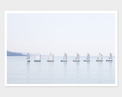 Sail boat art print by Cattie Coyle Photography