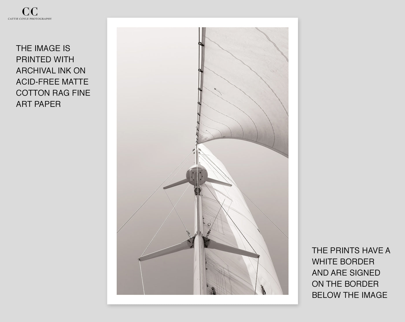 Nautical art print by Cattie Coyle Photography - Sailing No 2