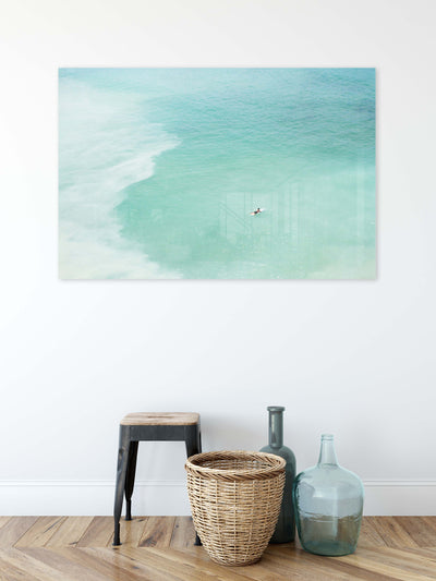 Magoito – Large seafoam green ocean acrylic glass print by Cattie Coyle Photography